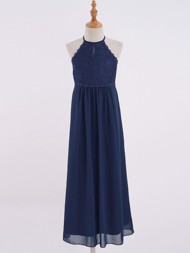 Børne festkjole; Little Tessa - navy